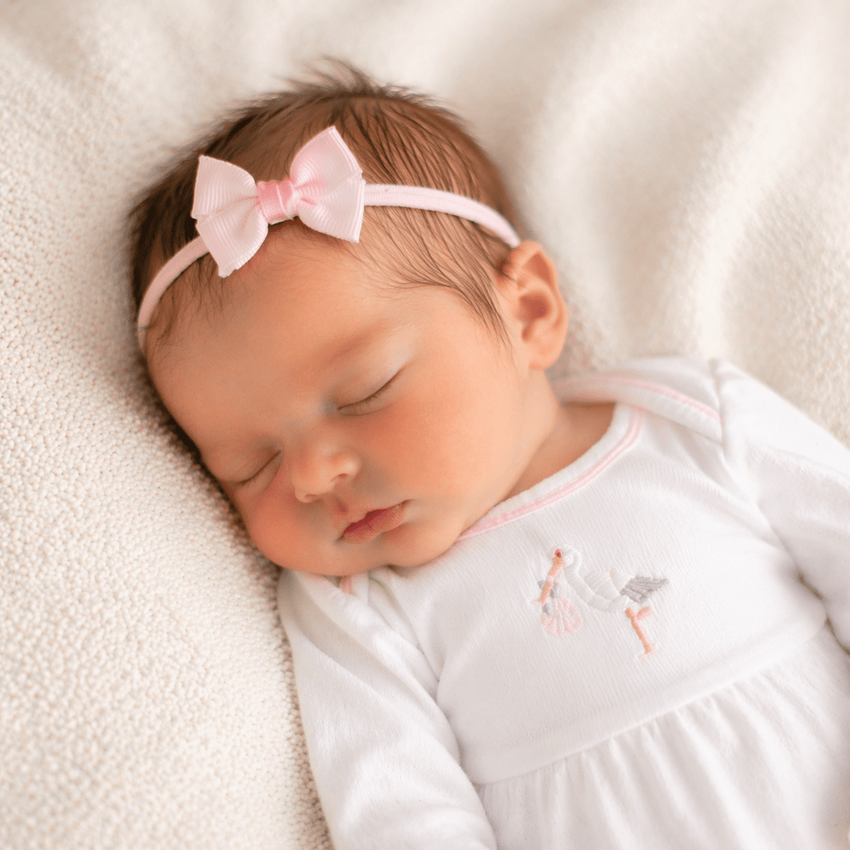 Sophia Baby Headband with 2.5 inch Grosgrain Bow - Pink