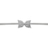 Sophia Headband with Grosgrain Bow - Grey - Magnolia BabyHeadband