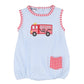 Sound the Alarm Applique Sleeveless Bubble - Magnolia BabyBubble