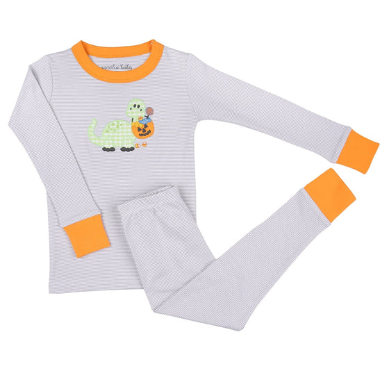 Spooky Saurus Big Kid Long Pajamas - Magnolia BabyLong Pajamas