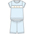 Springtime Bunny Classics Smocked Short Pajama - Blue - Magnolia BabyShort Pajamas