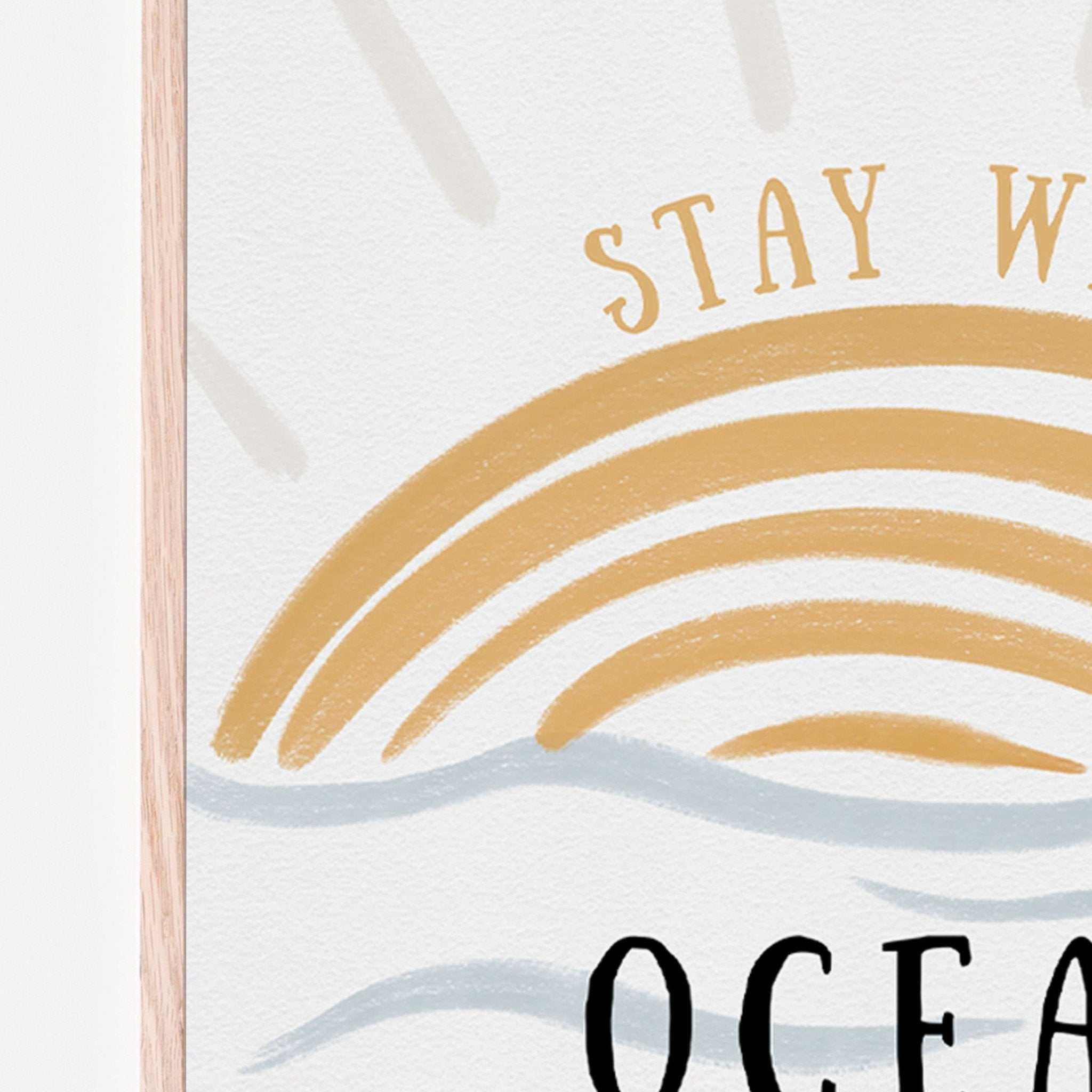 Stay Wild Ocean Child Art Print - Magnolia BabyWall Art