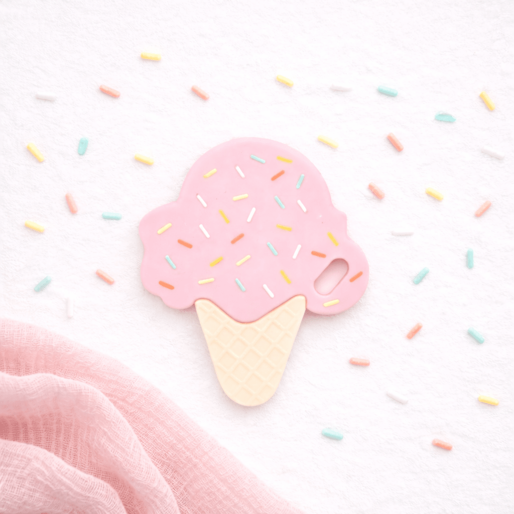 Strawberry Ice Cream Teether - Magnolia BabyTeether