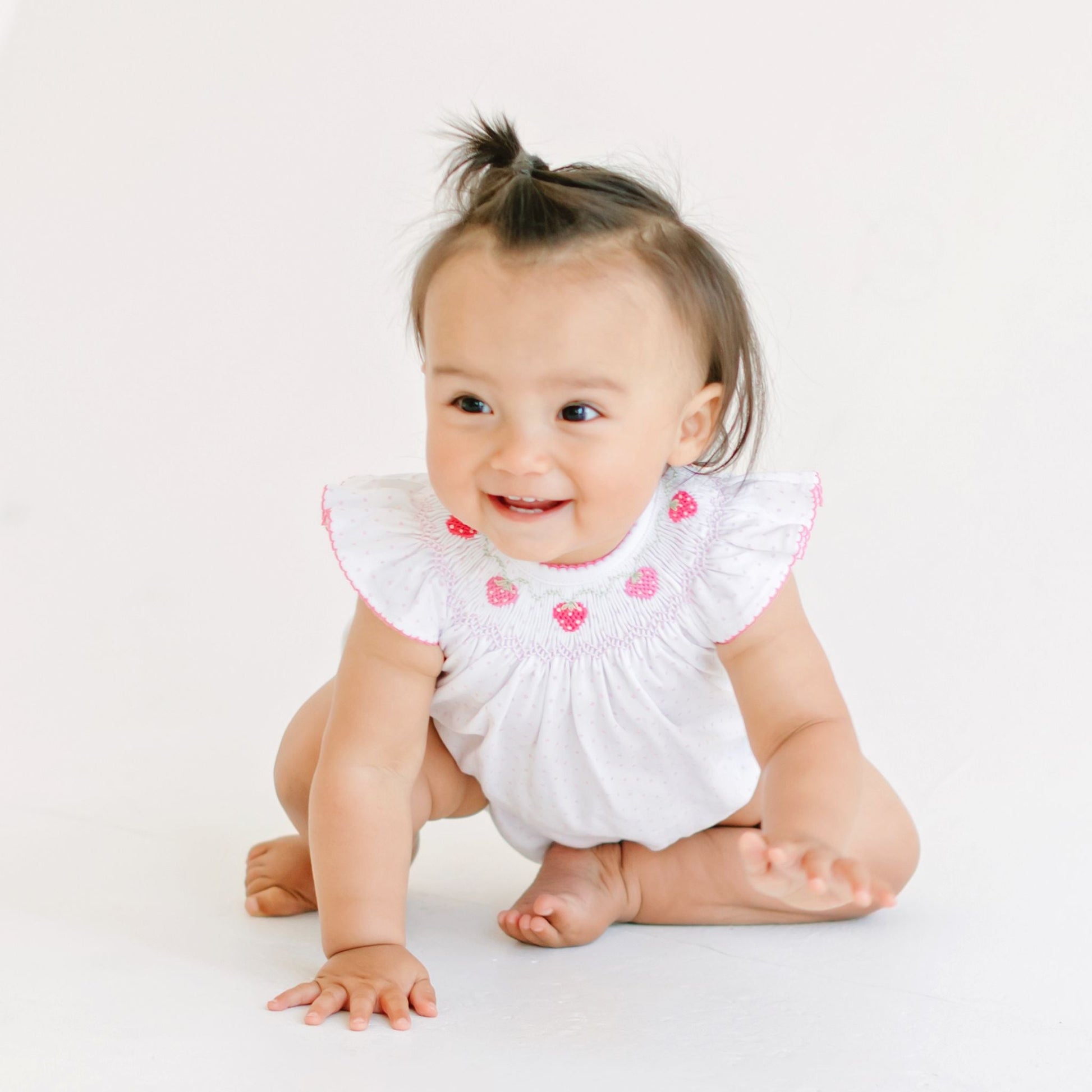 Strawberry Patch Bishop Bubble - Magnolia BabyBubble