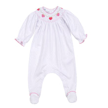  Strawberry Patch Bishop Footie - Magnolia BabyFootie