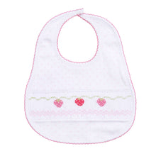  Strawberry Patch Smocked Bib - Magnolia BabyBib