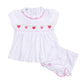 Strawberry Patch Smocked Diaper Cover Set - Magnolia BabyDiaper Cover
