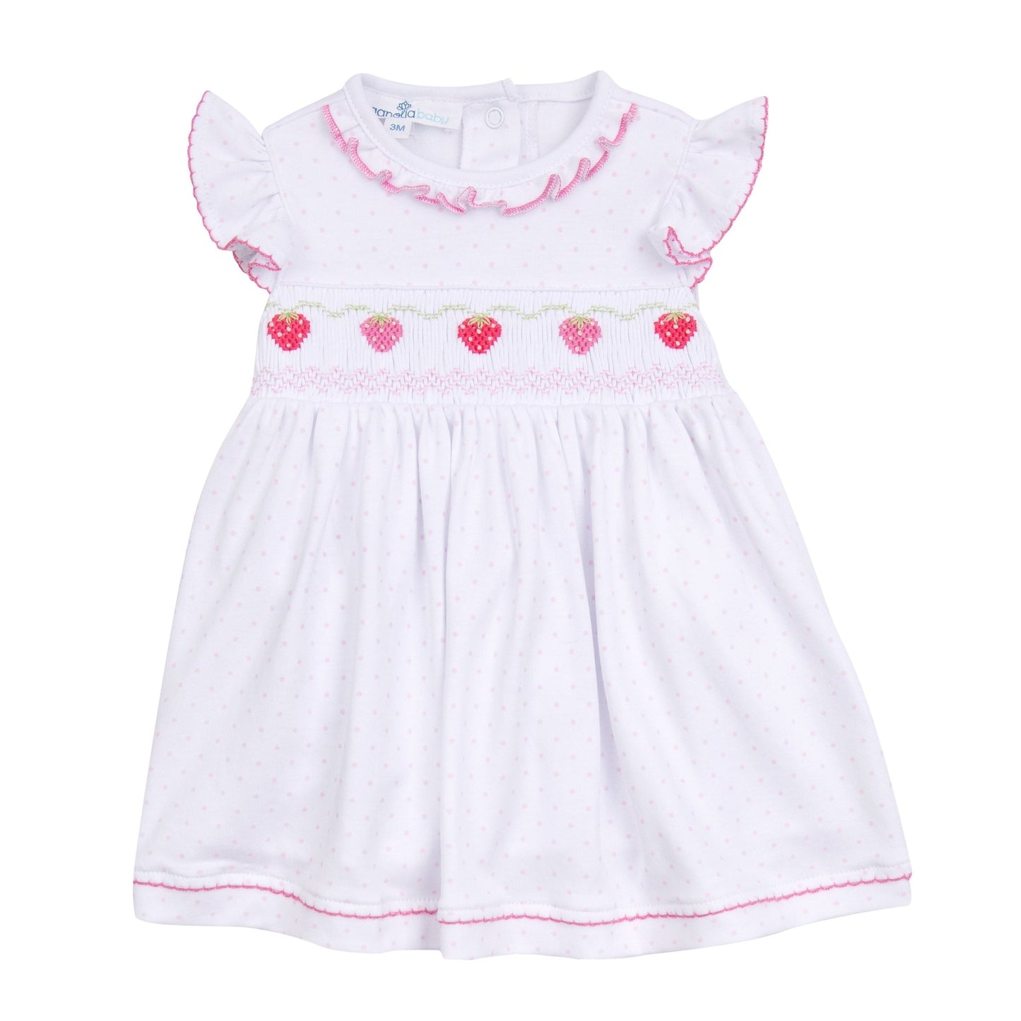 Strawberry Patch Smocked Dress - Magnolia BabyDress