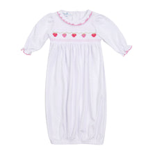 Strawberry Patch Smocked Gathered Gown - Magnolia BabyGown