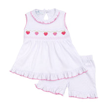  Strawberry Patch Smocked Short Set - Magnolia BabyShort Set