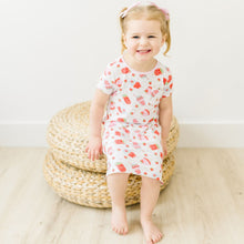  Strawberry Treats Big Kid Short Sleeve Nightdress - Magnolia BabyNightdress