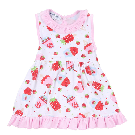 Strawberry Treats Sleeveless Dress Set - Magnolia BabyDress