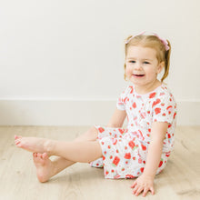  Strawberry Treats Toddler Short Sleeve Nightdress - Magnolia BabyNightdress