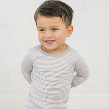  Striped Essentials Long Pajamas - Grey - Magnolia BabyLong Pajamas