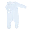 Striped Footie - Blue - Magnolia BabyFootie