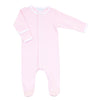 Striped Footie - Pink - Magnolia BabyFootie