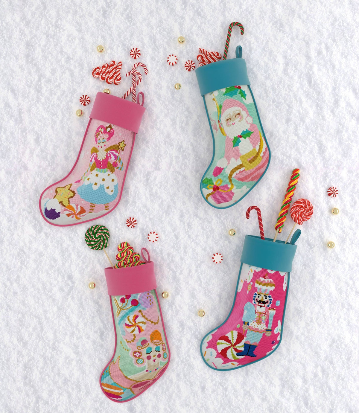 Peking Handicraft_Sugar Plum Embroidered Stocking_3