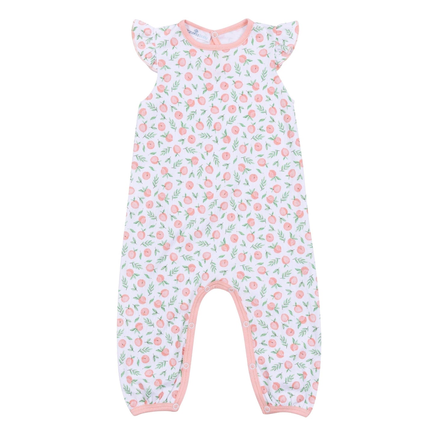 Summer Peaches Print Playsuit - Magnolia BabyPlaysuit