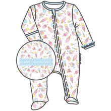  Sundae Funday Ruffle Zip Footie - Magnolia BabyFootie