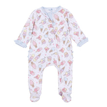  Sundae Funday Ruffle Zip Footie - Magnolia BabyFootie