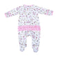 Swan Lake Ruffle Footie - Magnolia BabyFootie
