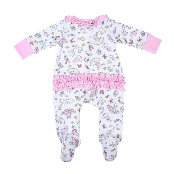 Swan Lake Zip Footie - Magnolia BabyFootie