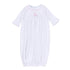 Swan Serenade Embroidered Gathered Gown - Magnolia BabyGown