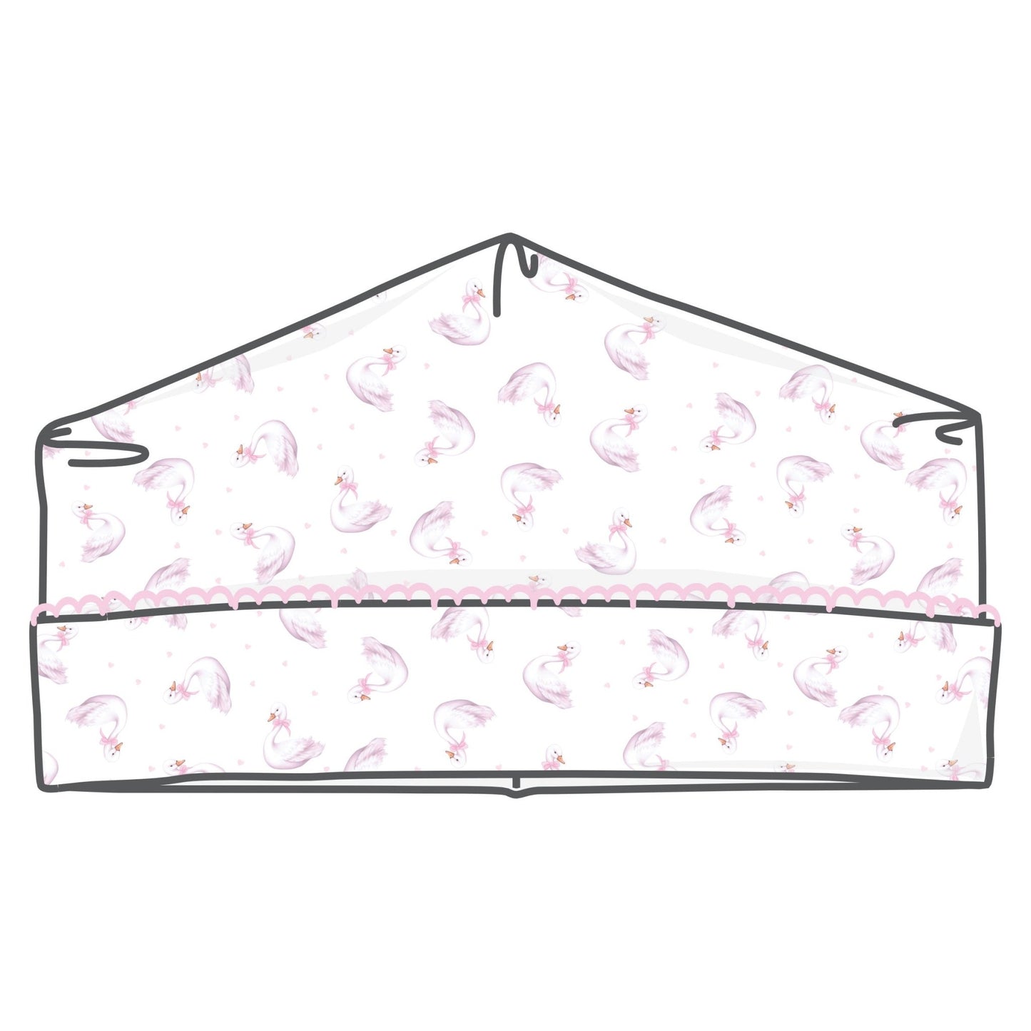 Swan Serenade Print Hat - Magnolia BabyHat
