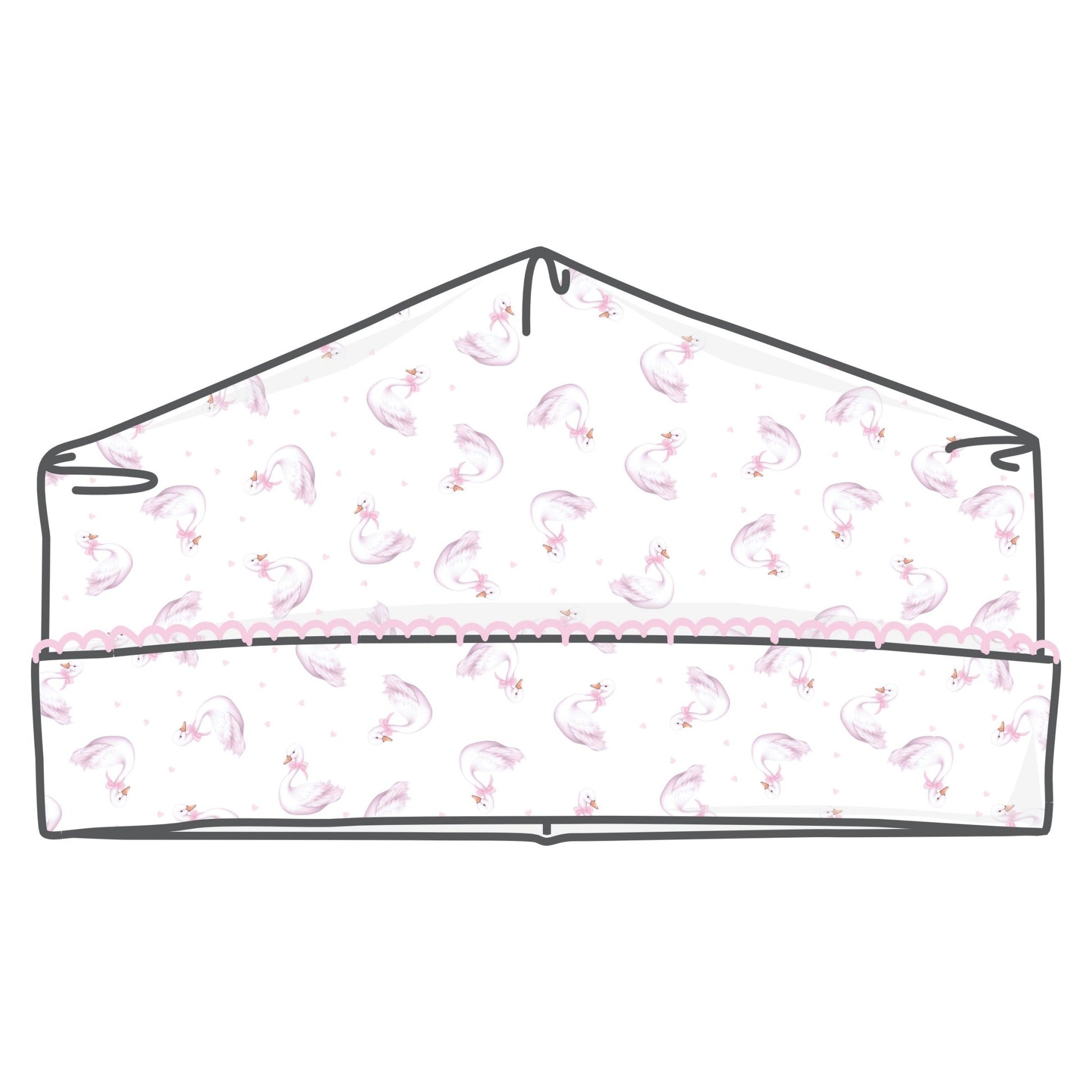 Swan Serenade Print Hat - Magnolia BabyHat