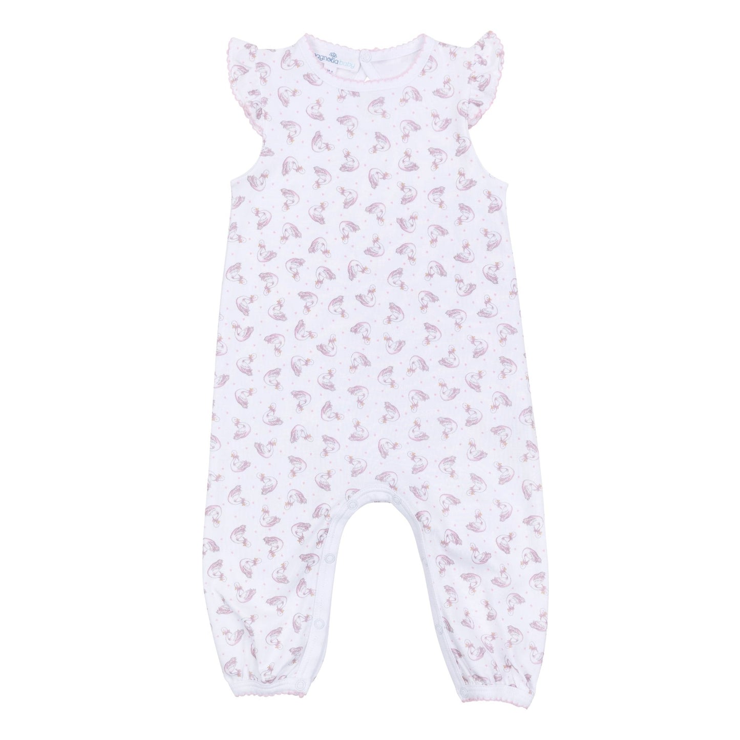 Swan Serenade Print Playsuit - Magnolia BabyPlaysuit