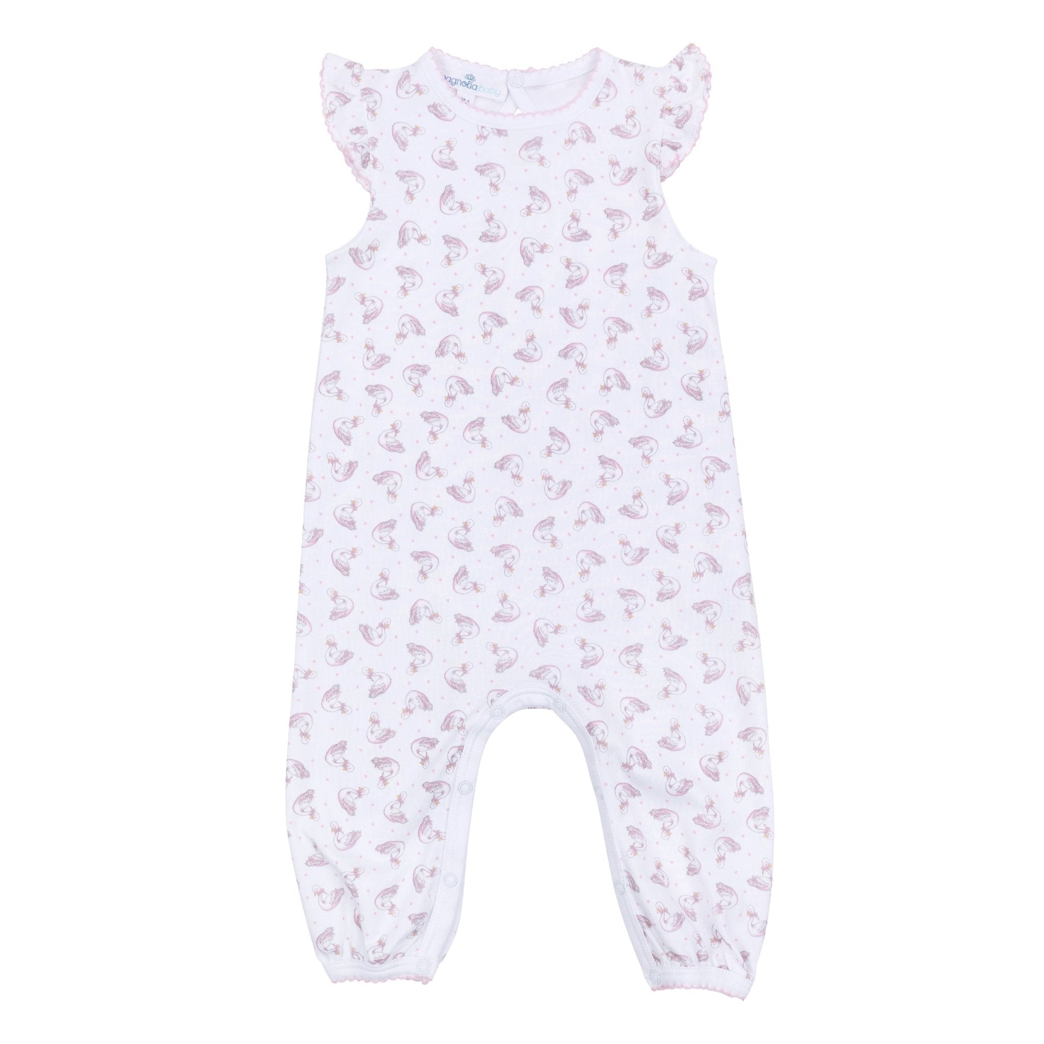 Swan Serenade Print Playsuit - Magnolia BabyPlaysuit
