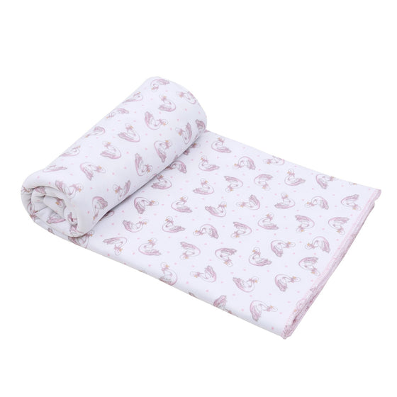 Swan Serenade Print Swaddle Blanket - Magnolia BabySwaddle Blanket