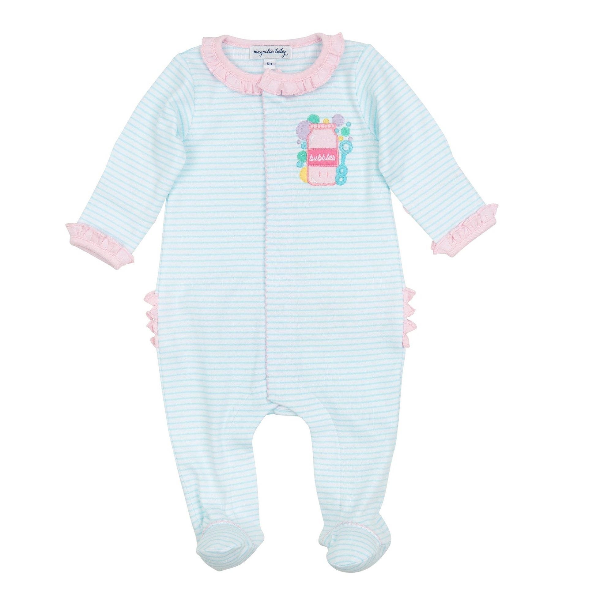 Sweet Bubbles Applique Footie - Magnolia BabyFootie
