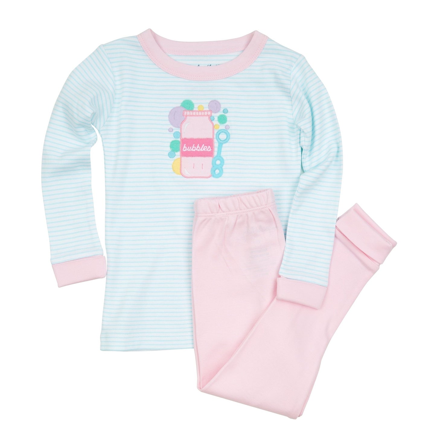 Sweet Bubbles Applique Long Pajamas - Magnolia BabyLong Pajamas