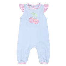  Sweet Cherry Applique Ruffle Flutters Playsuit - Magnolia BabyPlaysuit