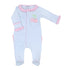 Sweet Cherry Applique Ruffle Footie - Magnolia BabyFootie