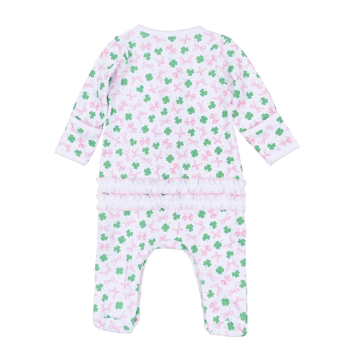 Magnolia Baby_Sweet Clover Print Ruffle Footie_3