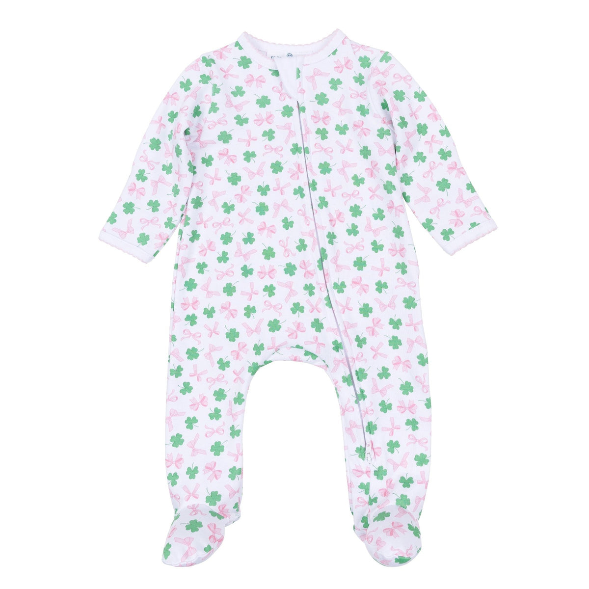 Magnolia Baby_Sweet Clover Print Zip Footie_7