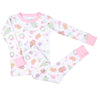 Sweet Gingerbread Big Kid Long Pajamas - Pink - Magnolia BabyLong Pajamas