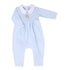 Sweet Gingerbread Blue Embroidered Collared Playsuit - Magnolia BabyPlaysuit