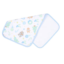  Sweet Gingerbread Blue Printed Burp Cloth - Magnolia BabyBurp Cloth