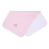 Sweet Gingerbread Pink Embroidered Burp Cloth - Magnolia BabyBurp Cloth