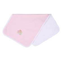  Sweet Gingerbread Pink Embroidered Burp Cloth - Magnolia BabyBurp Cloth