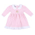 Sweet Gingerbread Pink Embroidered Collared Long Sleeve Dress Set - Magnolia BabyDress