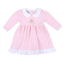  Sweet Gingerbread Pink Embroidered Collared Long Sleeve Dress Set - Magnolia BabyDress