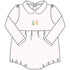 Sweet Gingerbread Pink Embroidered Collared Long Sleeve Girl Toddler Bubble - Magnolia BabyBubble