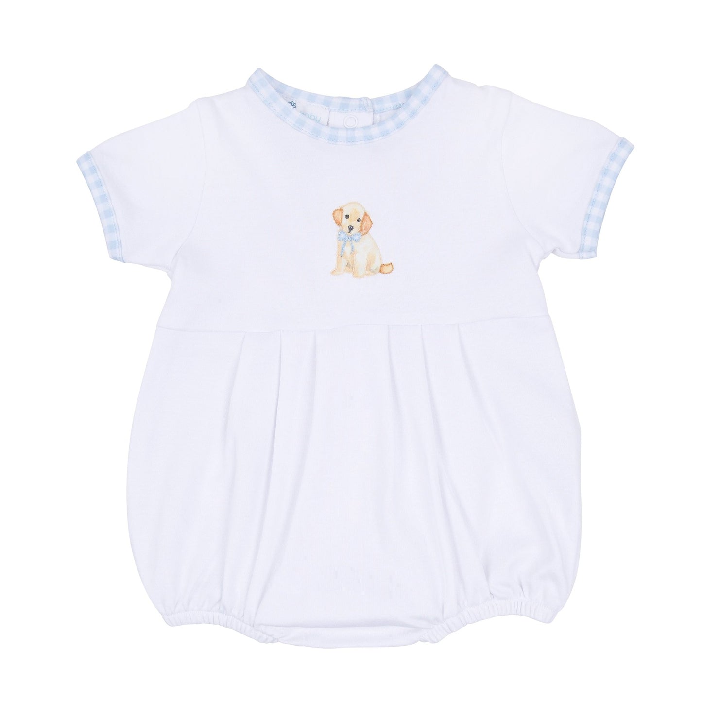 Sweet Golden Hand - Embroidered Boy Bubble - Magnolia BabyBubble