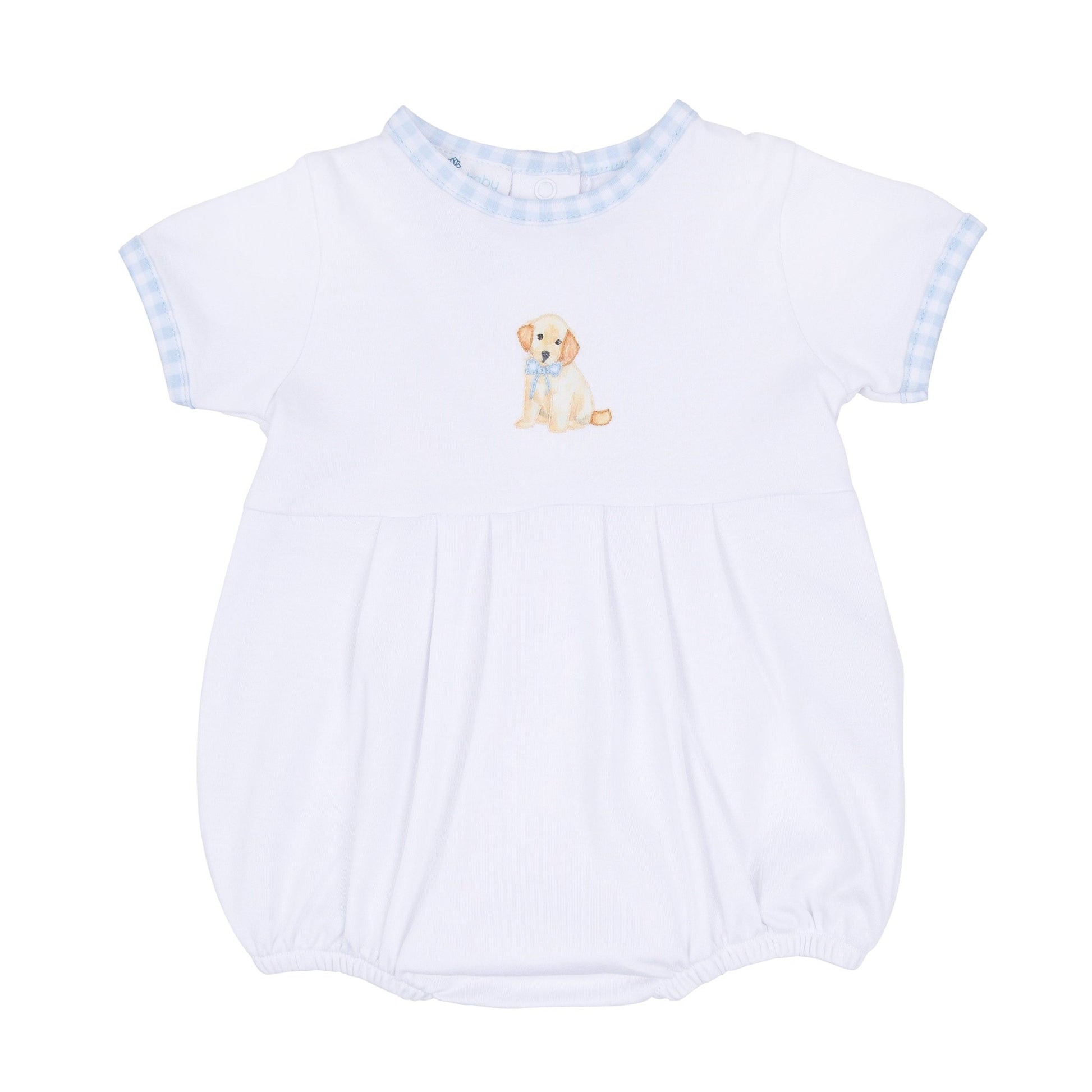 Sweet Golden Hand - Embroidered Boy Bubble - Magnolia BabyBubble