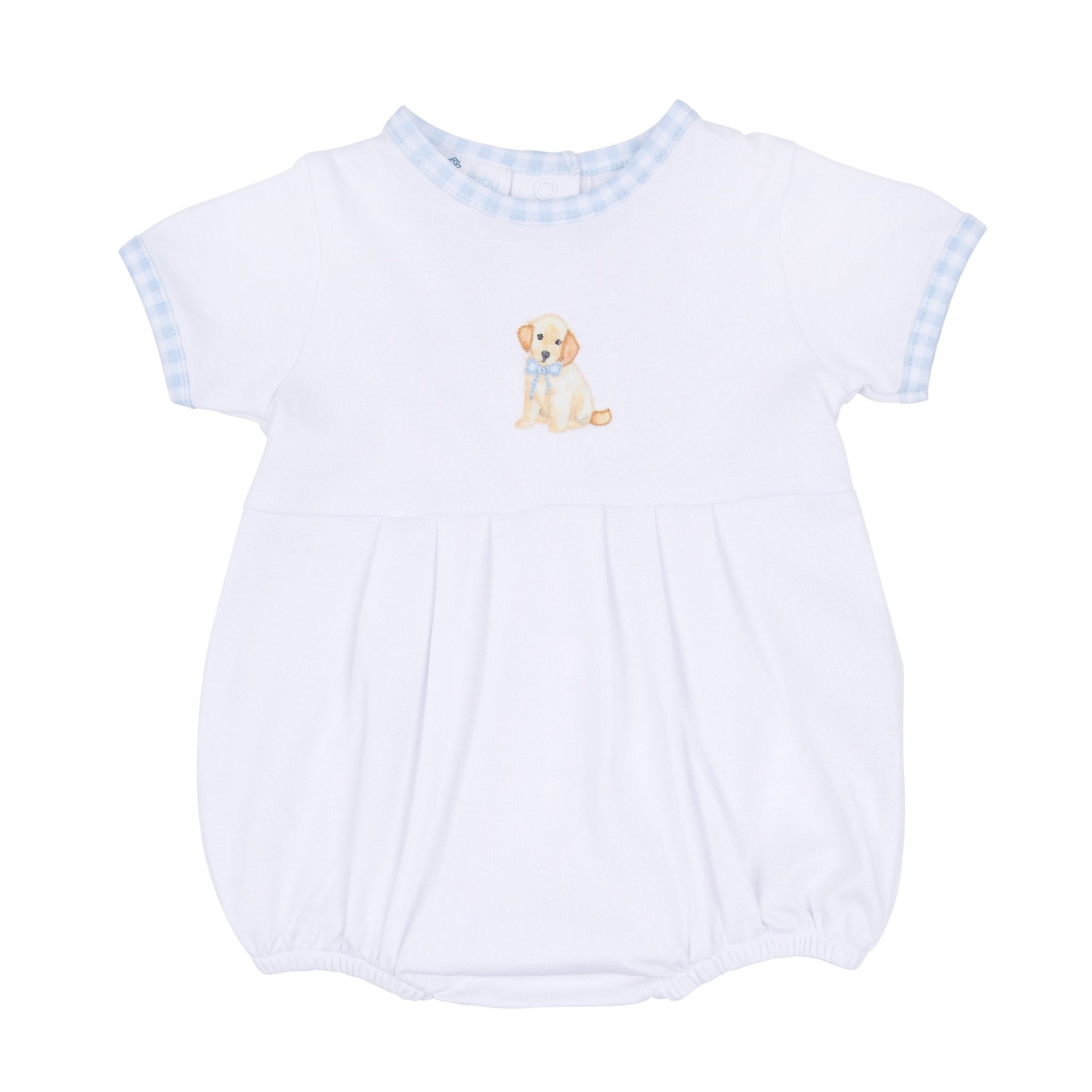 Sweet Golden Hand - Embroidered Boy Bubble - Magnolia BabyBubble