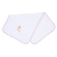 Sweet Golden Hand - Embroidered Burp Cloth - Pink - Magnolia BabyBurp Cloth